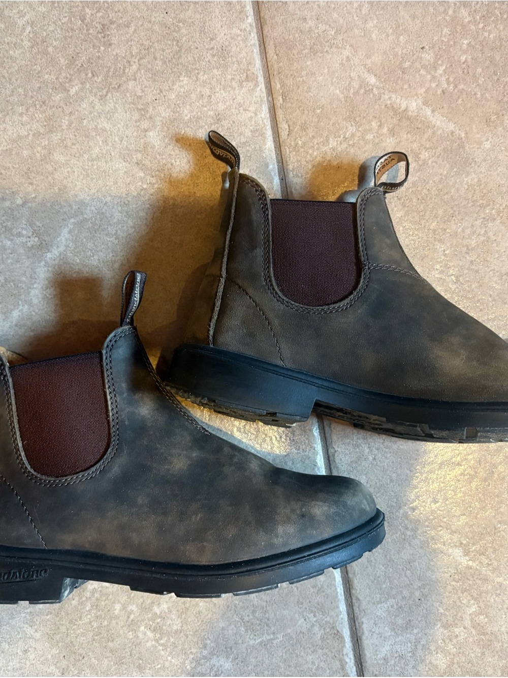Blundstone Kids Brown Chelsea Boots with Dark Elastic Panels